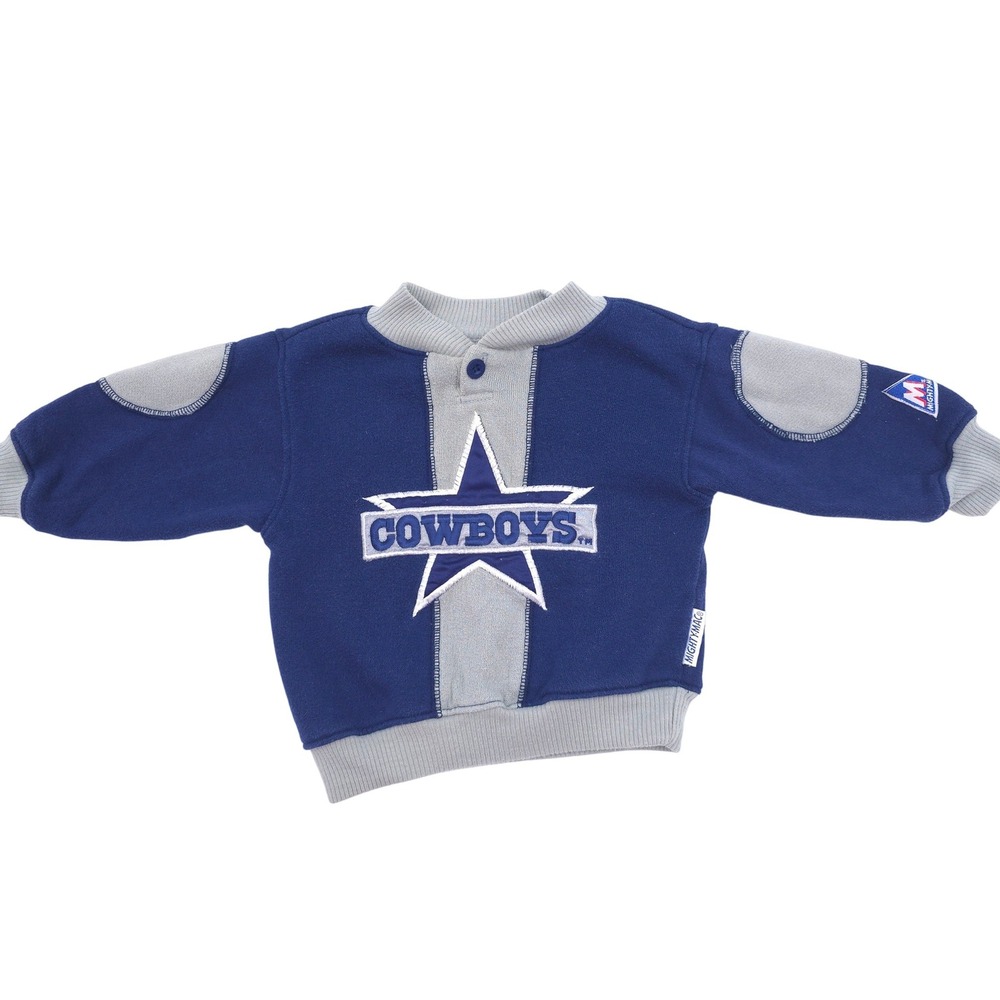Vintage 90s Dallas Cowboys Infant Sweatshirt 12M Mighty Mac NFL Touchdown Club
